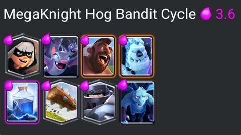 hog mega knight deck|mega knight cycle deck.